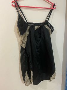 Gorgeous black slik night dress