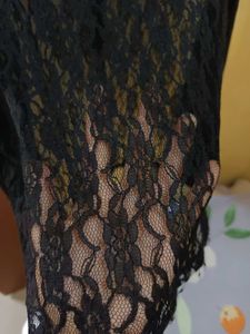 Elegant Navy Lace Top