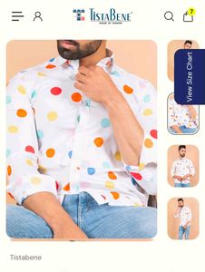 Tista Bene Polka Dot Shirt L