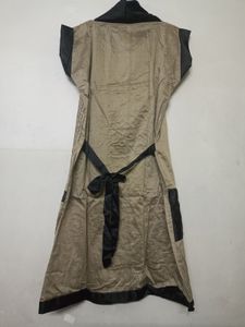 Stylish Beige and Black Embellished Kurta