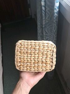 Woven Straw Handbag