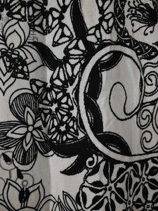 Biba Chic Sleeveless Black &amp; White Printed Dress
