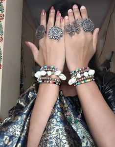 Boho Beaded Shell Bracelets