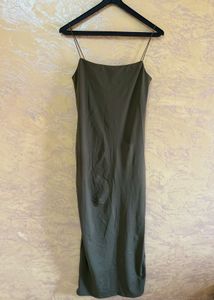 Sleek Spaghetti Strap Midi Dress