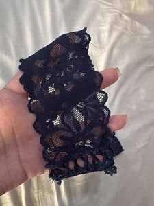 Victoria Secret Navy Lace Thong Panty