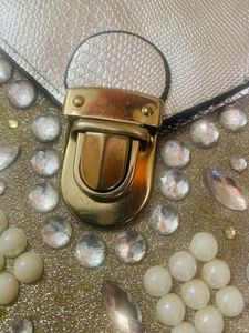 Embellished Mobile Pouch Sling Bag