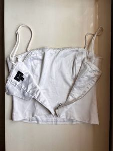 White Corset Cami Top