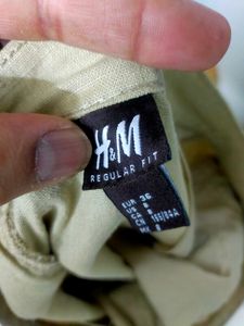 Khaki linen Cargo Shorts h&amp;m