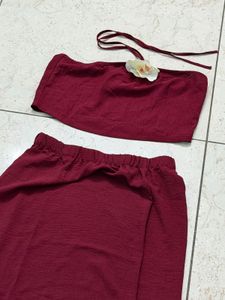 Maroon Co-ord Set