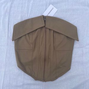 Littlebox Chocolate Brown Corset Top