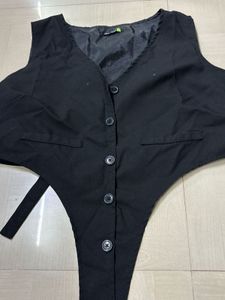Black Button-Up top