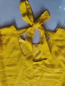 Kazo Yellow Mini Dress