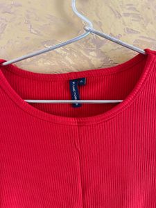 Classic Combo of 2 Ribbed T - Shirt (Red&amp;White)