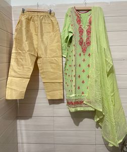 Pakistani Embroidered Kurta with Pants