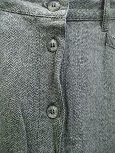 Gloria Vanderbilt Dark Grey Cotton Denim Skirt