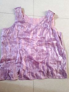 Shiny beautiful Onion pink Top