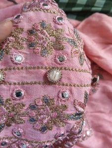 SALE❗peach embroidery festive kurta
