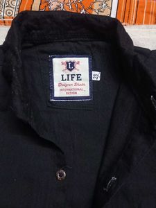 Black Button-Down Shirt