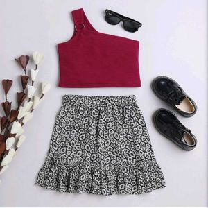 Girls' Top & Skirt Set