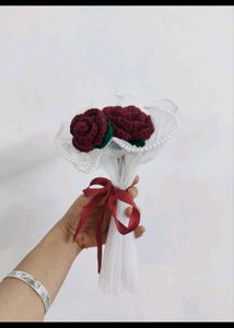 Handmade Crochet Rose Bouquet 🌹🌹