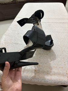 Black Patent Platform stiletto Heels