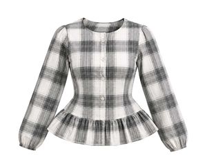 Cute Zara Gingham Ruffle Top🎀✨️