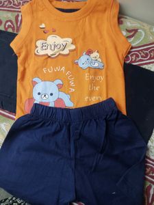 Baby Boy New Tshirt And Half Paint