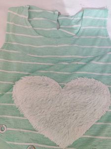 Cute Striped Heart Dress
