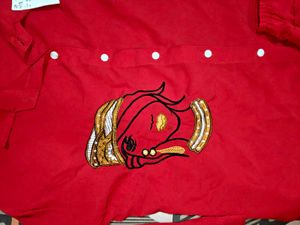 Red Printed Pyjama Set