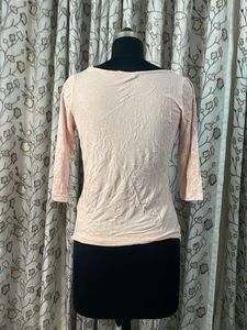 Light Pink 3/4 Sleeve Top