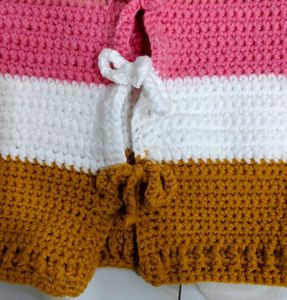 🧶 Handmade Crochet Baby Hoodie👼