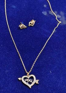 Heart &amp; Arrow "You" Necklace