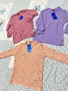 completely new set of 3 Lace Blouse Se