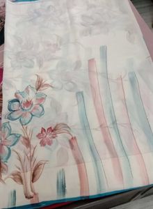 Hand Painted saree with Glitter