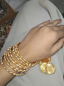Gold-tone Bangle Set