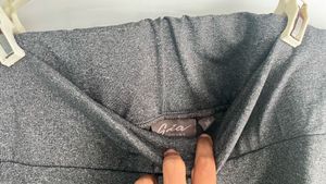 Business-Casual Plus Size Grey Pants