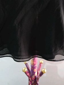 Elegant Black Sheer Sleeve Top