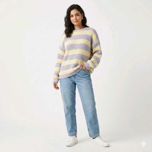 Cozy Striped Knit Sweater