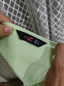 Lime Green Button-Up Vest Top