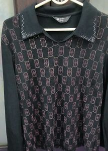 Chic Black Sweater with Embellishments
