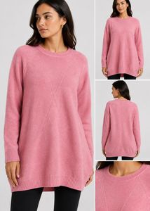 Cozy Pink Knit Sweater
