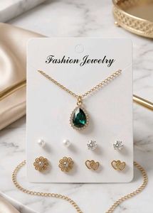 Fashion Jewelry Set: Necklace & Earrings