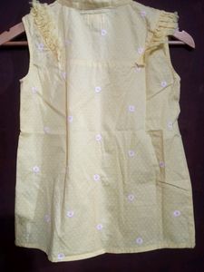 Lemon Flower Print Top