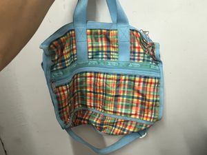 Colorful Plaid Duffle Bag