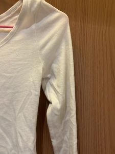 H&amp;M White Full Sleeve Top🤍