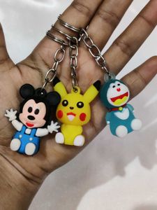 Set of 9 Cute Cartoon  Keychains