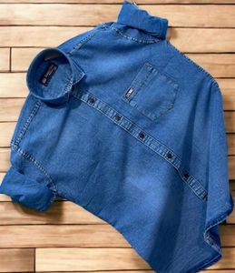 Classic Blue Denim Shirt for Men
