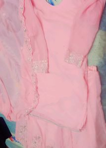 Beautiful Pink Kurta Set with pallazo