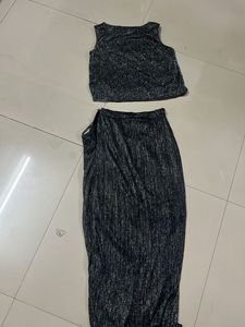 Silver Shimmer Two-Piece Dress