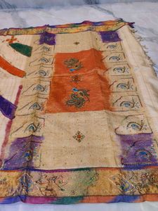 Vintage Indian Sari Fabric